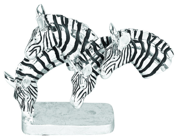 POLYSTONE GRAZING ZEBRAS WITH WILD LIFE BLEND