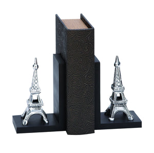 Library Aluminum Effile Bookend Pair 7"H,5"W