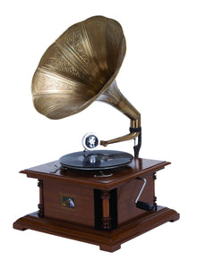 WOOD METAL GRAMOPHONE FOR MATCHING YOUR PASSION FOR MUSIC