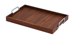 Exclusive 24"Wood and Metal Tray in Striking Versatile Style