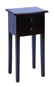 Contemporary Wooden 32" Accent Table in Lavender Finish