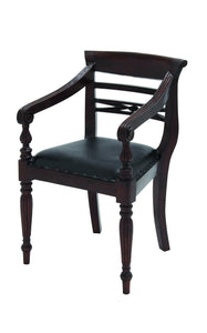 Pepe Royal Chair in Mahogany Construction with Padded Seat