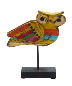 Fascinating Sassy Styled Wood Painted Owl