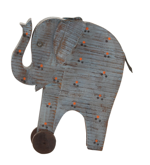 Artistic Styled Exclusive Wood Painted Elephant