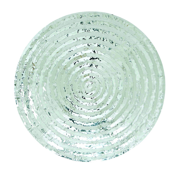 Steel Circular Design Wall Platter in Dual Toned Finish