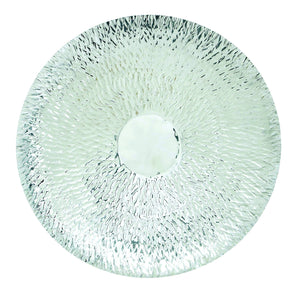 Steel Wall Platter with Radial Shape & Hammered Texture