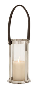 The Lovely Stainless Steel Glass Leather Lantern