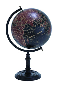 Long Lasting Metal Wooden Globe with Beautiful Print