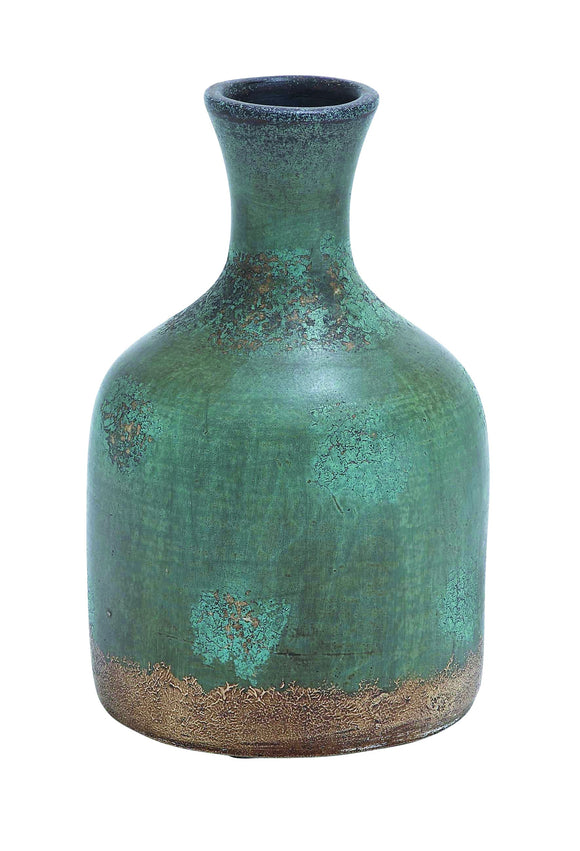 Durable Terracotta Bottle Vase with Distinctive Pattern