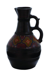 Terracotta 18" Pitcher in Round Shape with Glossy Finish