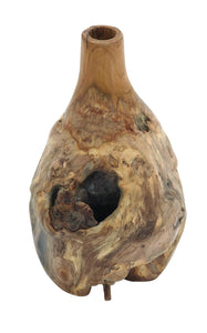 Bottle Teak Wood with Fabulous Shape and Patterns in Small Size