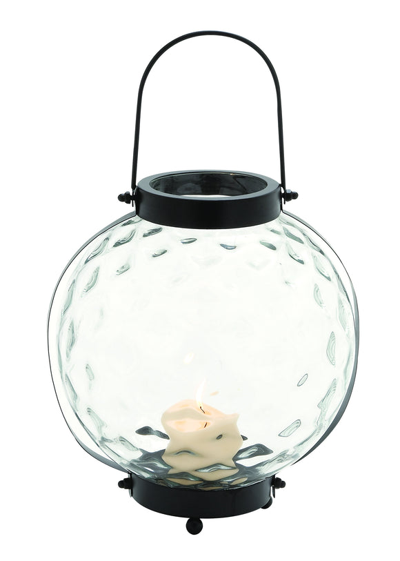 Modern Styled Indian Metal Glass Lantern