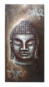 Buddha Wall Canvas Art 79"H, 40"W