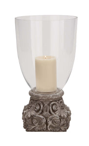 Striking Classy Styled Terracotta Glass Hurricane