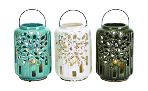 Beautifully Styled Ceramic Lantern 3 Assorted