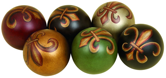 MULTI COLOR CERAMIC BALL S/6