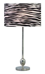 METAL TABLE LAMP 25 INCHES HIGH LOOKS LIKE A DECORATIVE SCULPTURE