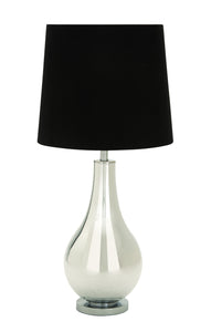 Designers Lamps - Glass Metal Table Lamp 31"H