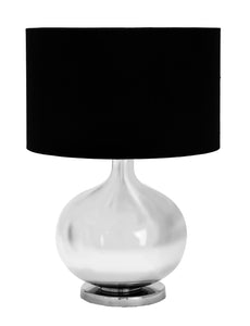 Designers Lamps - Glass Metal Table Lamp 23"H