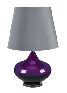 Designers Lamps - Glass Metal Table Lamp 28"H