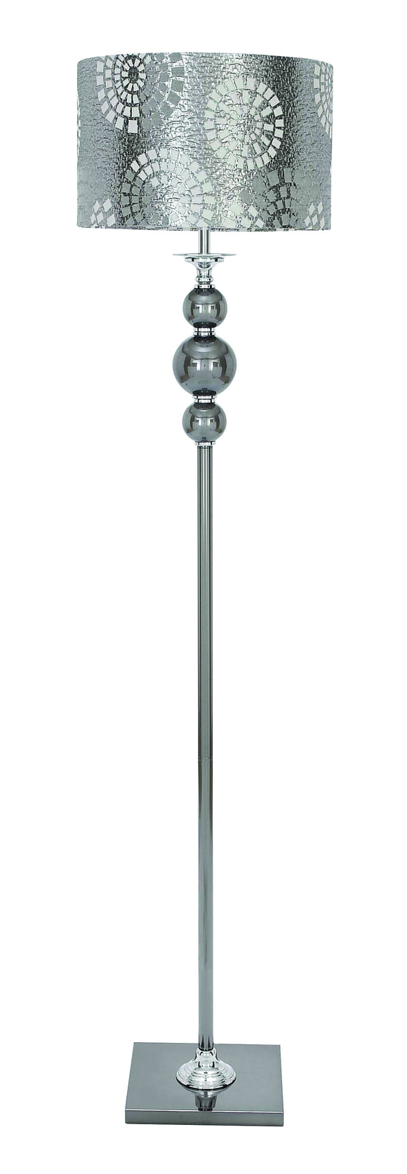 Unique Lamps - Metal Glass Floor Lamp 65