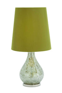 Well Designed Glass and Metal 25" Table Lamp with Stunning Finish