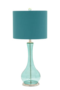 Glass Chrome Table Lamp