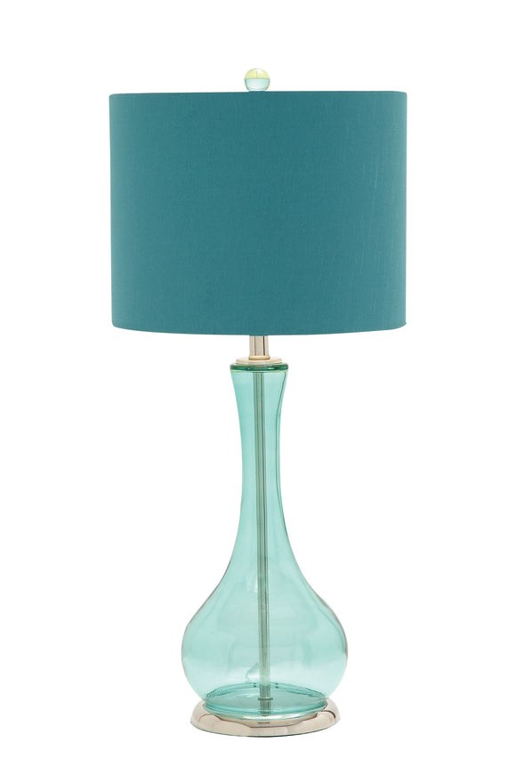 Glass Chrome Table Lamp