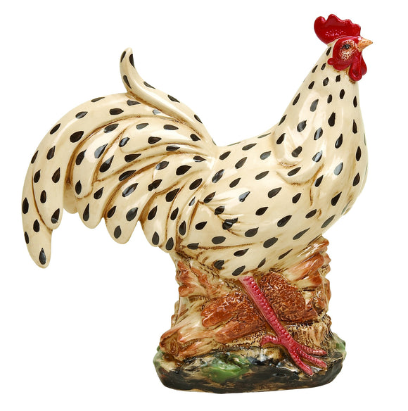 CERAMIC ROOSTER FOR TABLES OR SHELVES DECOR