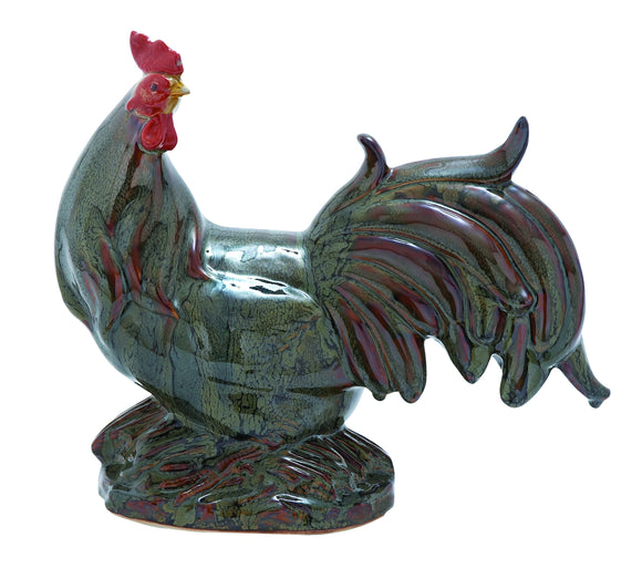 O Rooster with Polished Surface and Beautiful Colors