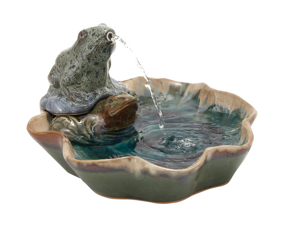 Classy Styled Creative Ceramic Frog Fountain