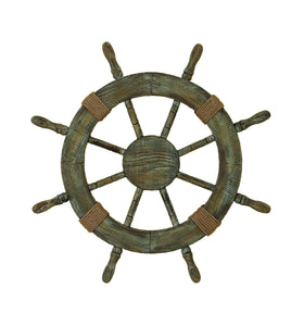 WOOD SHIP WHEEL BRINGS NAUTICAL LIFE IN YOUR HOME