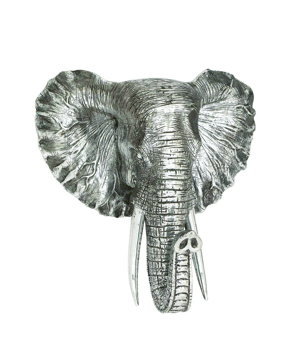 Distinctive Showpiece Polystone Elephant Head Plaque