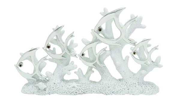 Stylish and Exquisite Polystone Coral Fish Decorative Showpiece