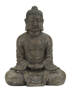 Table Top Polystone Buddha 31"H, 26"W Sculpture