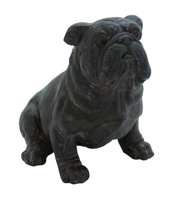 Charming Poly Stone Bulldog Statue