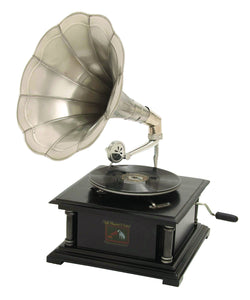 Wood Gramophone 26"H, 14"W Unique Home Accents