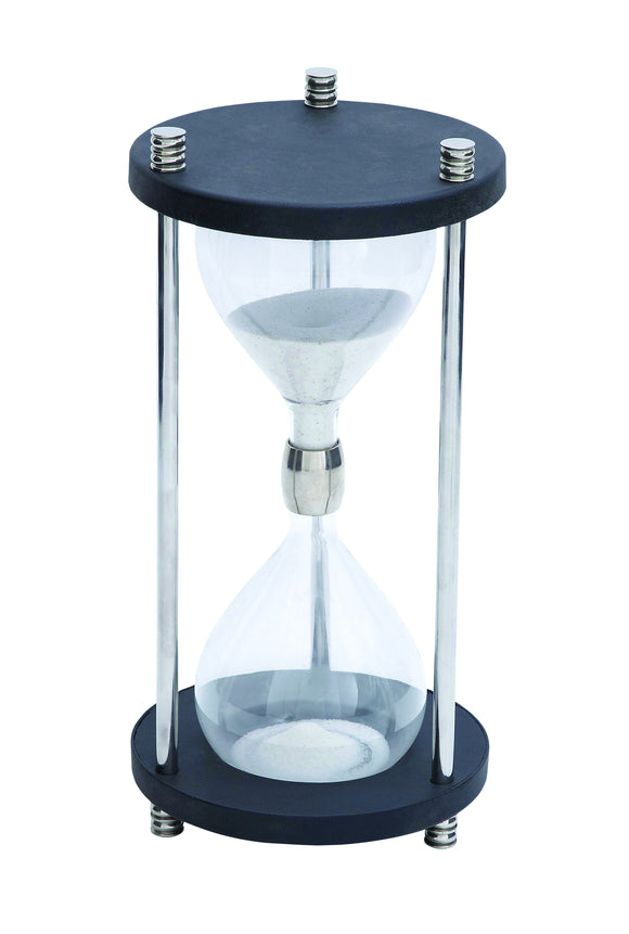 Metal Glass Sand Timer with Real Sand