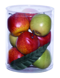 Gift Box Well Shaped Large in Lush Red and Green Apples