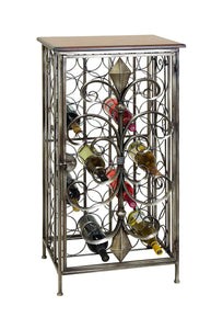 UNIQUELY DESIGNED METAL WINE HOLDER