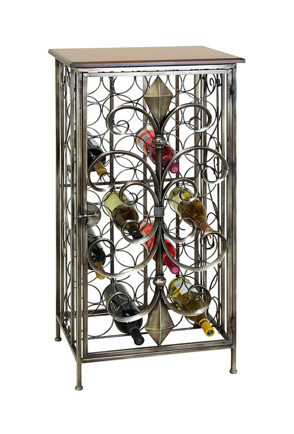 UNIQUELY DESIGNED METAL WINE HOLDER