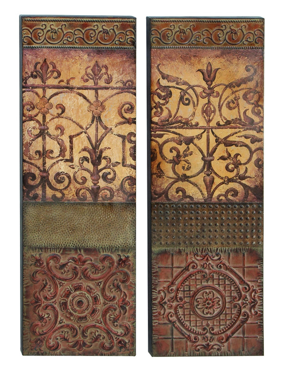 METAL WALL DECOR SET OF 2 GREAT DECOR SENSE