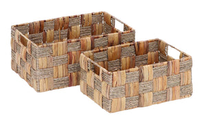 Wicker Basket with Spaciously Designed - Set of 2