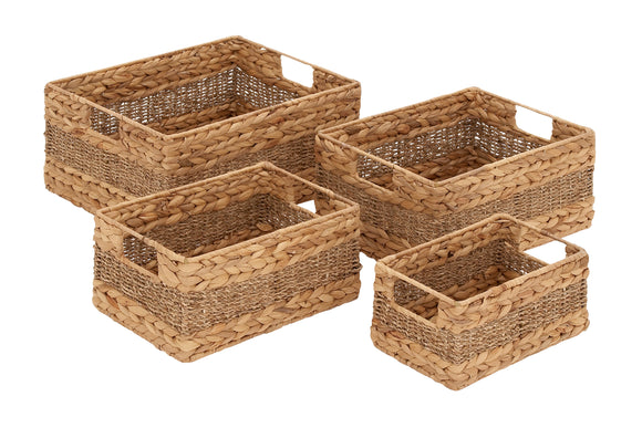 Creative Styled Fascinating Sea Grass Basket s/4