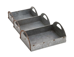 Customary Styled Attractive Metal Tray