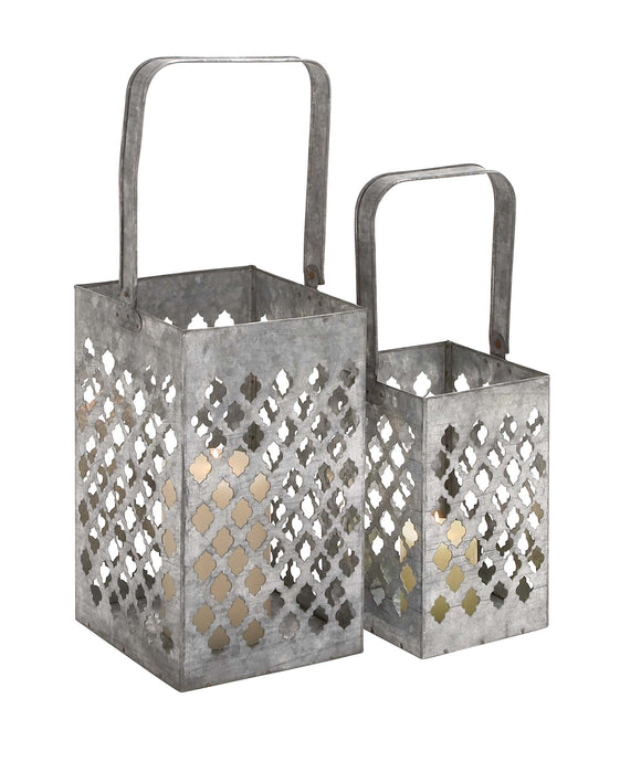 Contemporary Styled Well Designed Metal Lantern