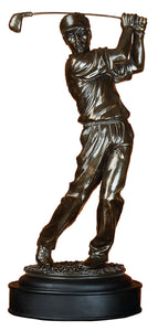 POLYSTONE MALE GOLFER MODERN ART PASSION