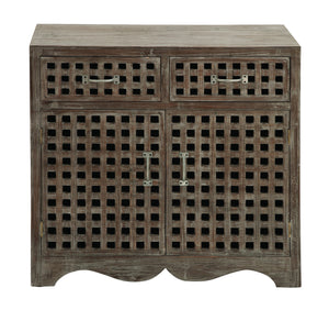 Cabinet with Beautiful Carved Design in Modern Texture