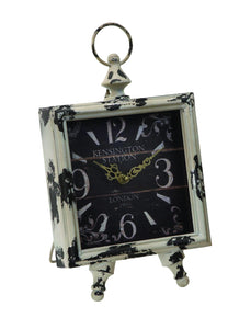 Clock with Square Shaped Dial in Intricate Design