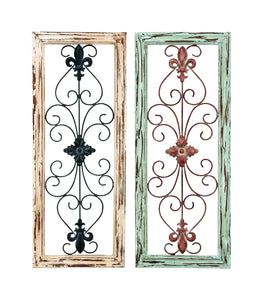 Wall Panel Assorted in Abstract Design - Set of 2